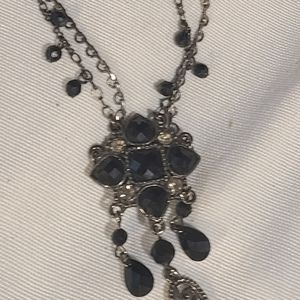 Black stone necklace